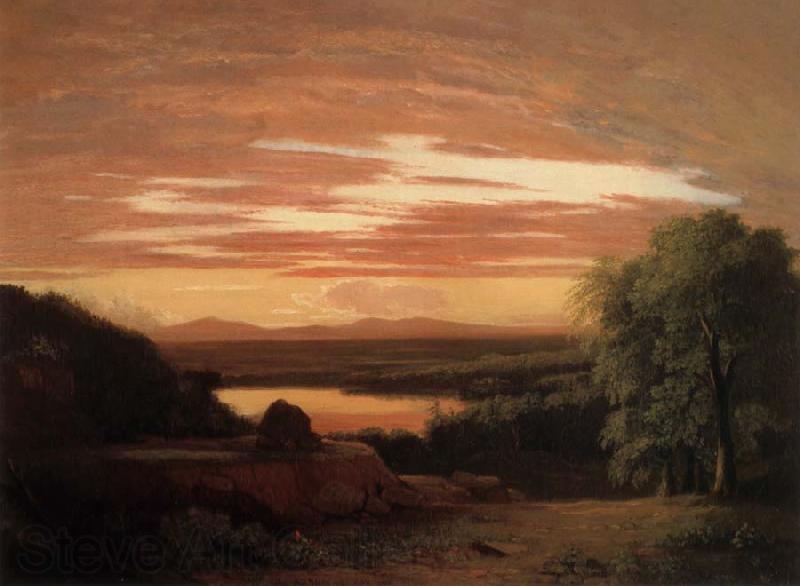 Asher Brown Durand Landscape,Sunset Norge oil painting art